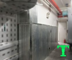 Tấm panel tiêu âm Rockwool tôn nền dày 0.45mm + Rockwool 75mm 100kg/m3 + tôn 0.45mm