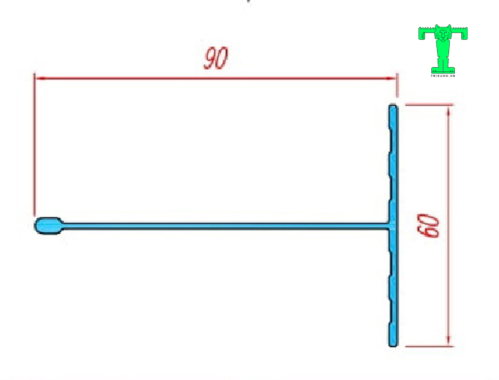 Cấu tạo của phụ kiện tấm panel trần thanh nhôm T60x90mm Cấu tạo của phụ kiện tấm panel trần thanh nhôm T60x90mm