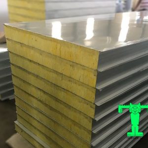 Tấm Panel Glasswool 3 lớp tôn nền dày 0.40mm + Glasswool 75mm 48kg/m3 + tôn 0.40mm