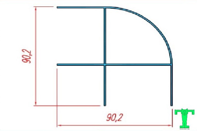 Cấu tạo của thanh nhôm trụ góc dùng cho vách panel Cấu tạo của thanh nhôm trụ góc dùng cho vách panel