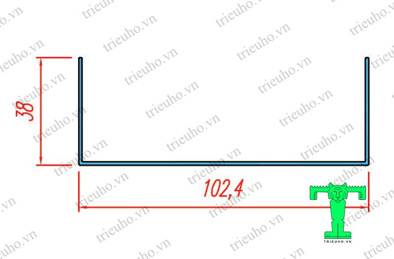 Cấu tạo của thanh nhôm U100mm
