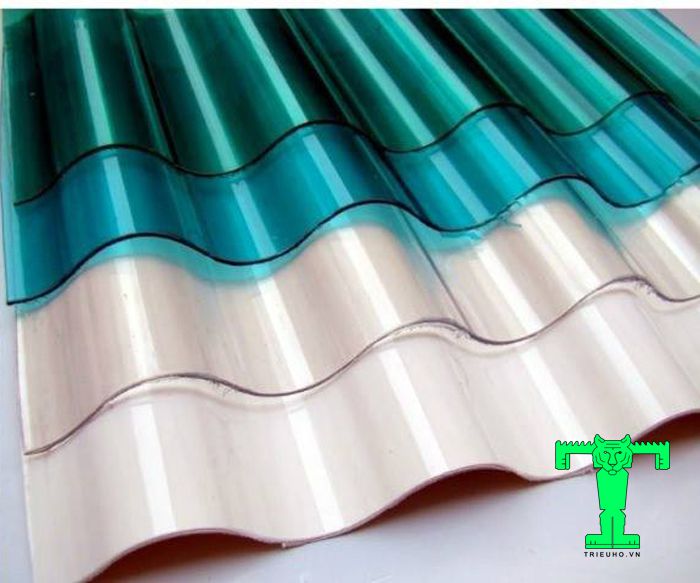 Màu sắc của tấm lấy sáng Polycarbonate dạng 6 sóng khá đa dạng nên bạn dễ dàng lựa chọn