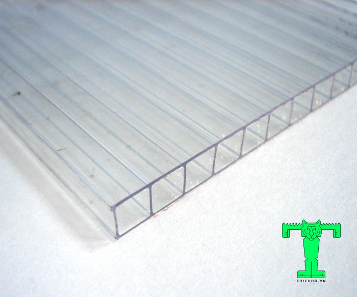 Tấm lấy sáng Polycarbonate dày 10mm rỗng ruột có khả năng xuyên sáng, ngăn chặn tia UV tuyệt vời Tấm lấy sáng Polycarbonate dày 10mm rỗng ruột có khả năng xuyên sáng, ngăn chặn tia UV tuyệt vời