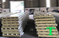 Tôn cách nhiệt chống cháy rockwool, tôn bông khoáng