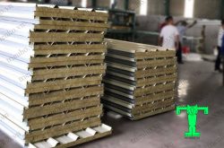 Tôn cách nhiệt chống cháy rockwool, tôn bông khoáng