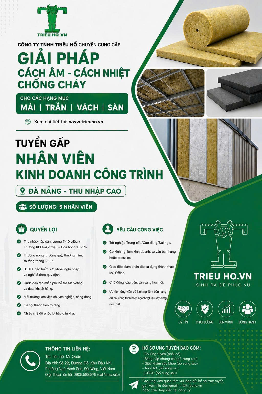 Tuyển nhân viên kinh doanh tại Đà nẵng