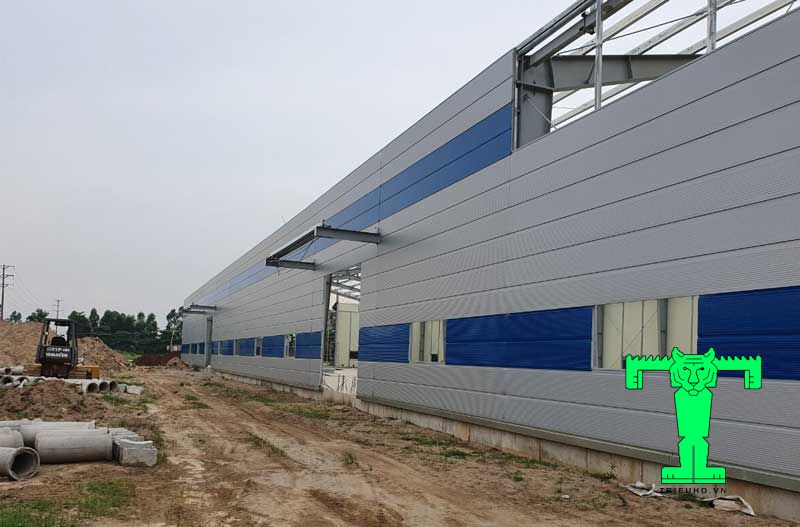 Ứng dụng thi công nhà xưởng của panel đúc sẵn