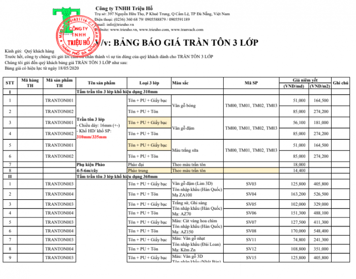 giá tôn trần nhà vân gỗ