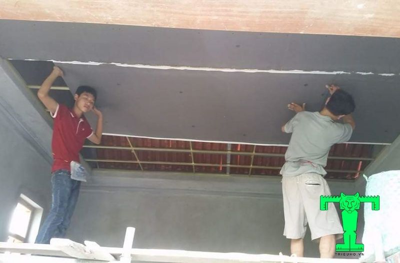 Ứng dụng trong thi công trần nhà