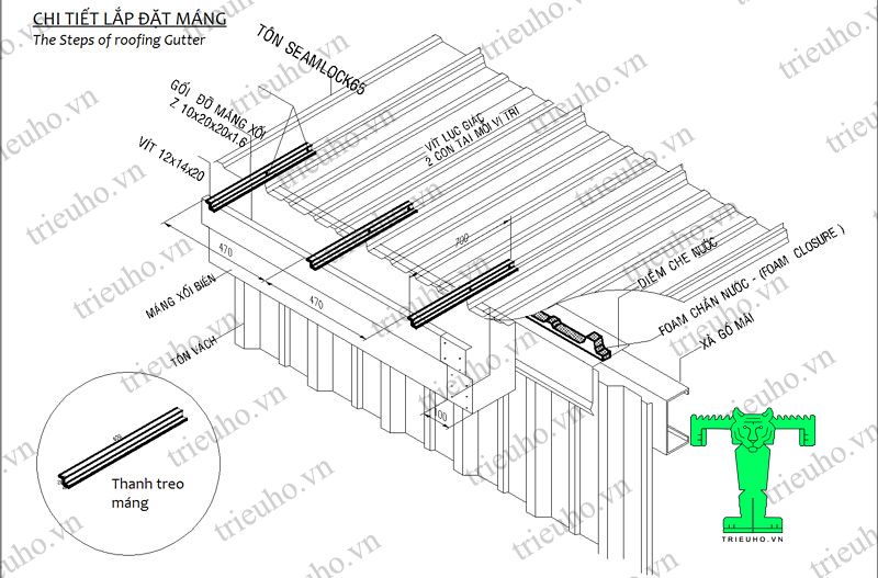 Hướng dẫn thi công tôn Seamlock