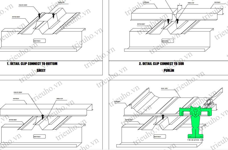 Hướng dẫn thi công tôn Seamlock