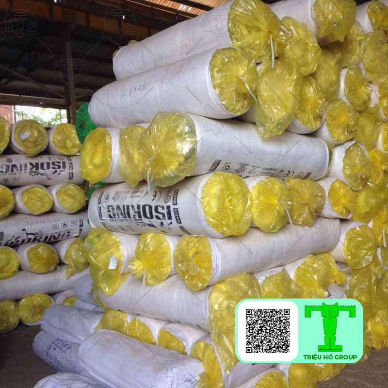 Lớp Glasswool 32kg/m3 không bạc dày 25mm có nhiệm vụ cách nhiệt và giảm ồn rất tốt