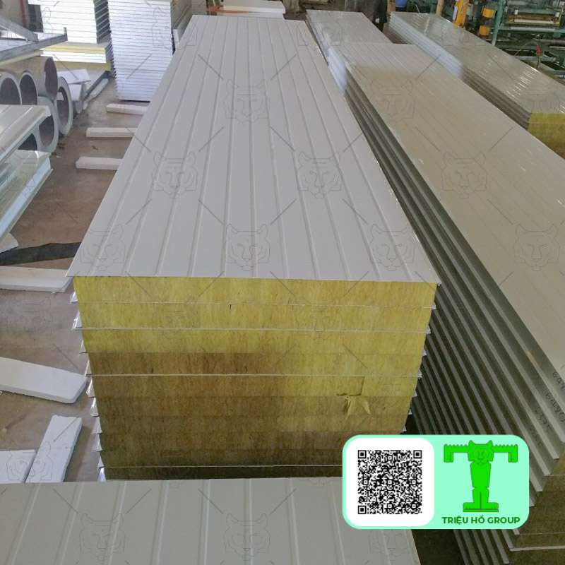 Tấm Panel Rockwool Chống Cháy