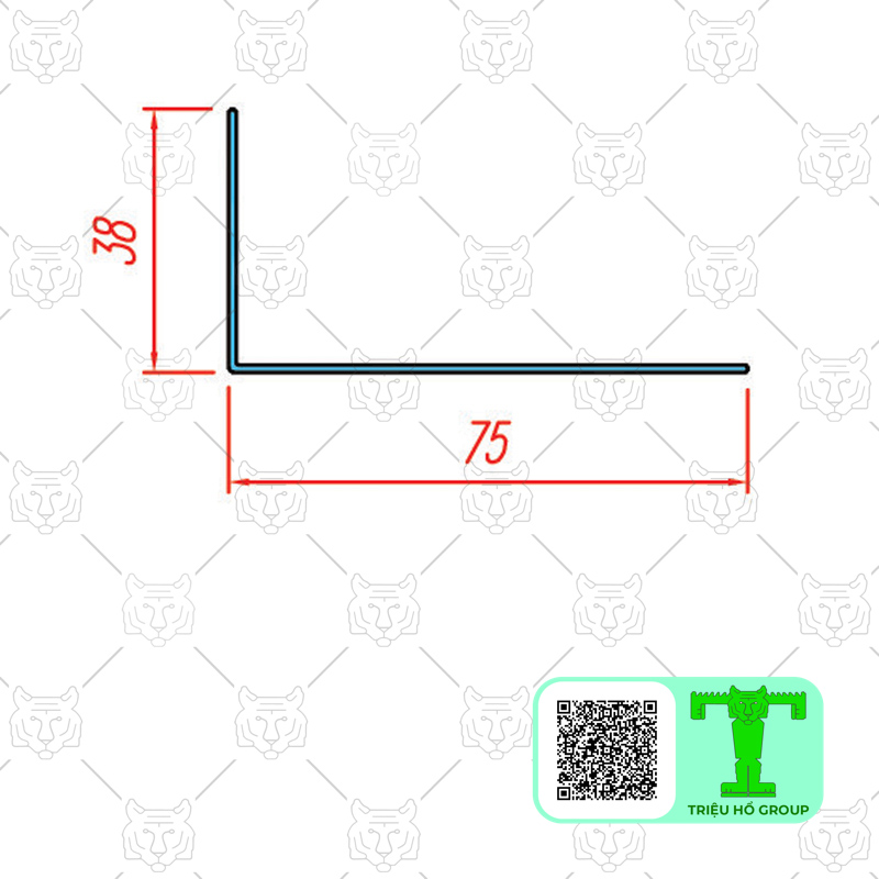 Thanh nhôm L38x75 thường được sử dụng cho vách Panel dày 50mm là hiệu quả nhất nhất.