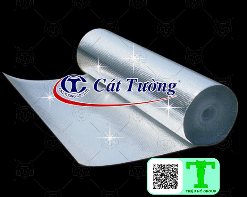 Tấm cách nhiệt Cát Tường P2-2L có cấu tạo từ màng nhôm và lớp túi nhựa chứa khí