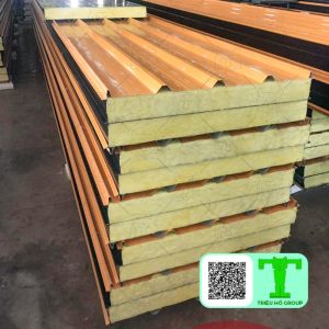 Tôn cách nhiệt chống cháy tôn 0.50mm + Glasswool 100mm + tôn 0.50mm bền đẹp rẻ