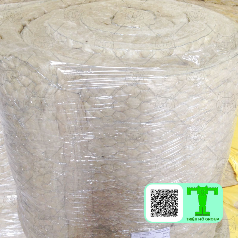 Bông khoáng Rockwool có lưới dày 50mm 60kg/m3 có cấu tạo từ các nguyên hiệu hoàn toàn từ tự nhiên