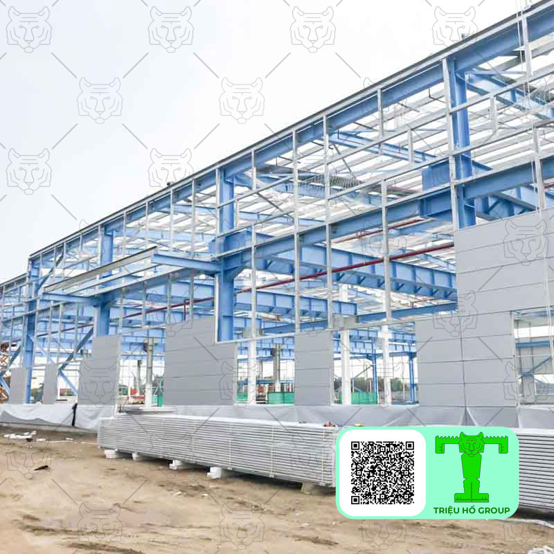 công trình sử dụng tấm panel rockwool chống cháy Triệu Hổ 001