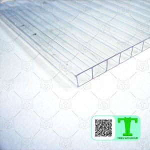 Tấm lấy sáng Polycarbonate dày 5mm rỗng ruột chất lượng và uy tín