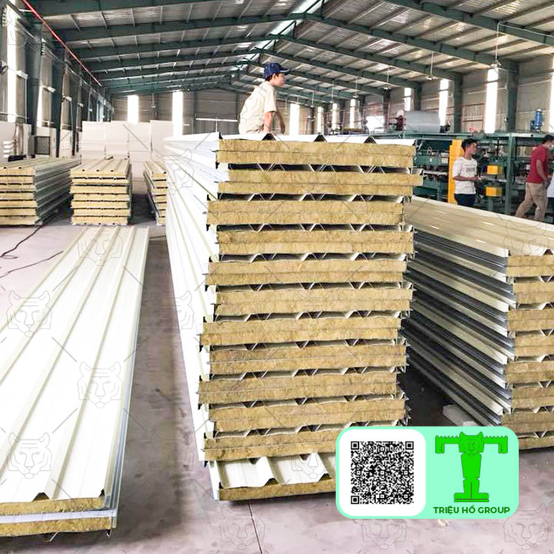 Tôn cách nhiệt lõi bông khoáng rockwool