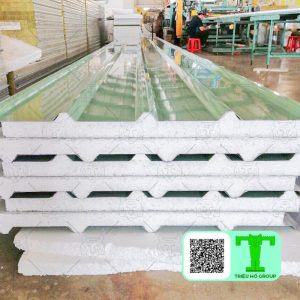 Tôn cách nhiệt Hoa Sen 3 lớp tôn nền dày 0.50mm + EPS + tôn 0.40mm bền đẹp