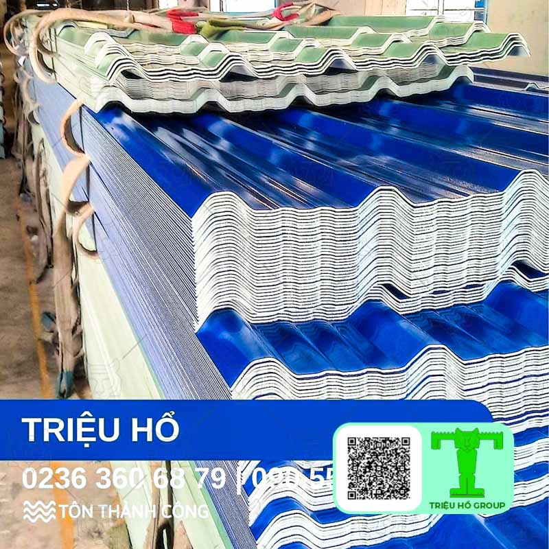 Công trình lắp đặt tôn lợp nhựa sóng PVC 6 sóng vuông có không gian thông thoáng, mát mẻ vào mùa hè, ấm áp vào mùa đông